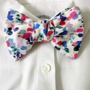 Liberty of London Tana Lawn Bow Tie Rhapsody Pink Handmade